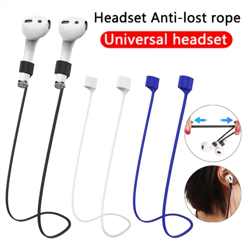

1-4 шт., силиконовый шнур для наушников Apple Airpods 1 2