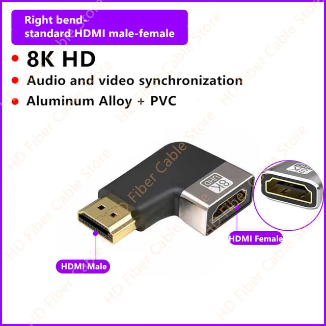 2 Adattatori Mini HDMI A HDMI 8K 2.1 - Supporto 8K/60Hz 4K/120Hz Per PC E TV - Foto 8