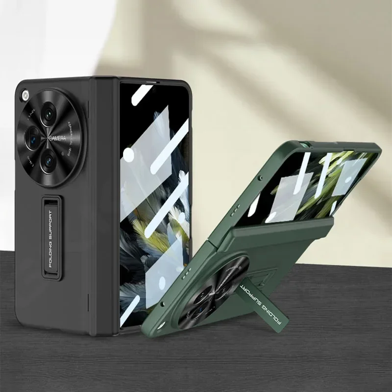 GKK Magnetic Hinge Armor Case for Oneplus OPEN OPPO Find N3 Anti-knock Front Glass Holder Kickstand Holder Matte Hard Cover