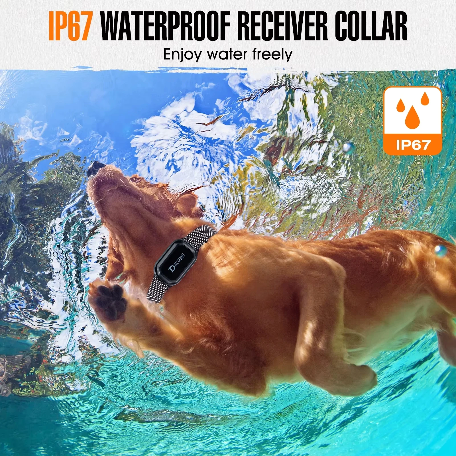 Rechargeable Waterproof Remote Control Pet Collar 5