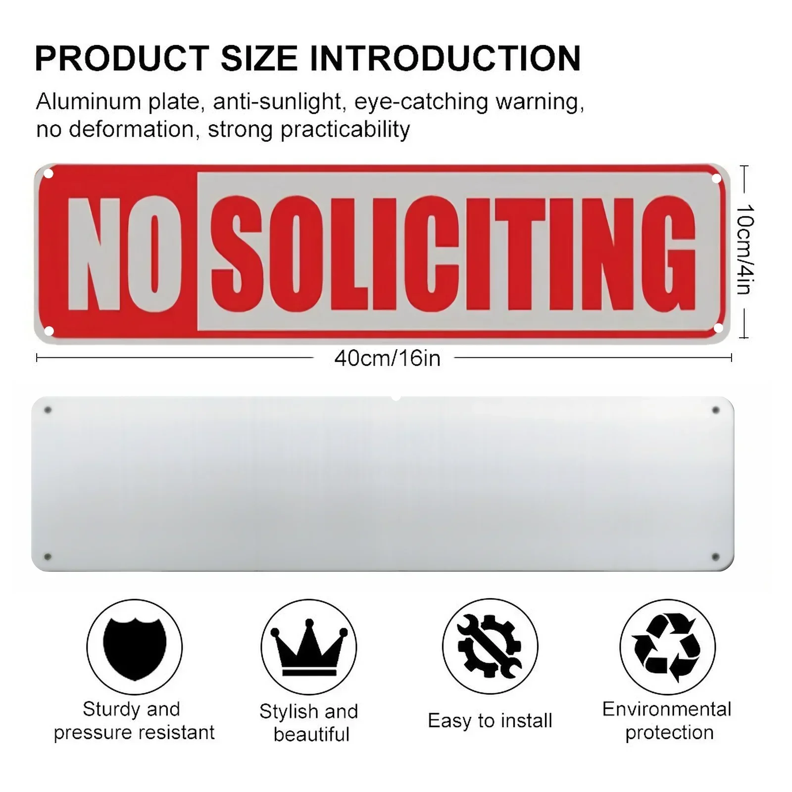 빈티지 금속 경고 신호, 방 장식, 프리미엄 내구성 방수, 야외 주석 사인, 가정 벽 장식