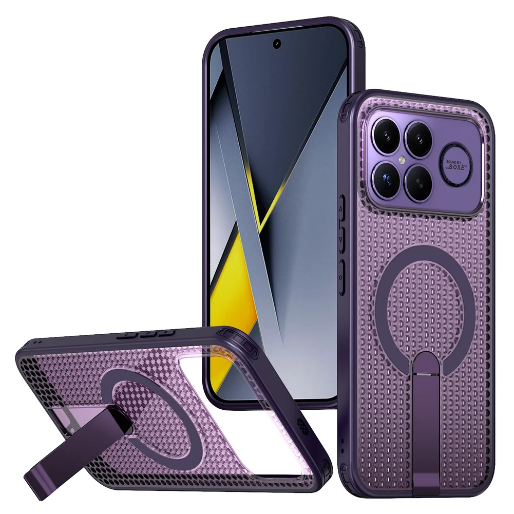 Honeycomb Cooling Stand Holder with Magnetic Ring Case - Premium Protective Cover