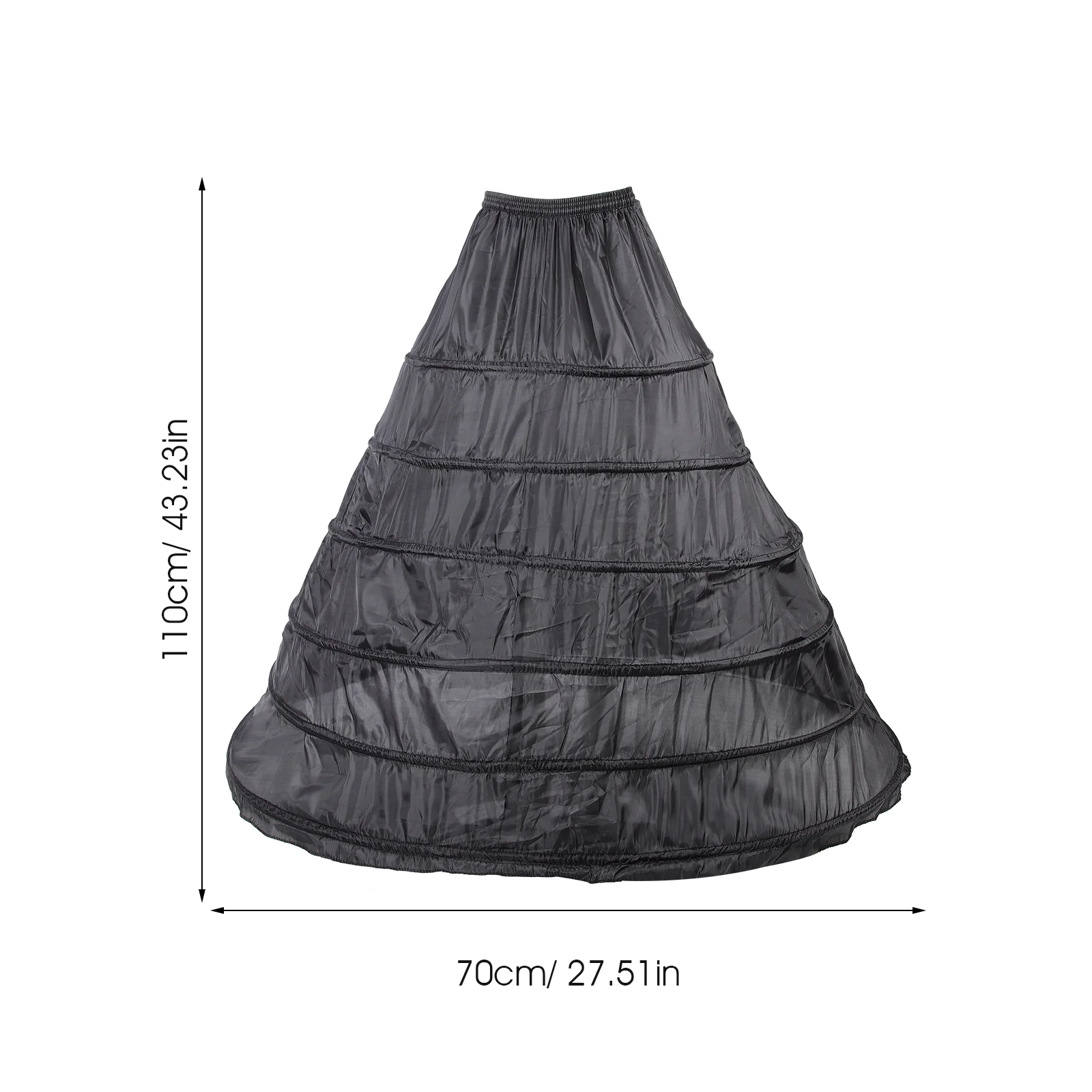 Skirts Cosplay Petticoat Polyester Taffeta for Girls Dress Underskirt