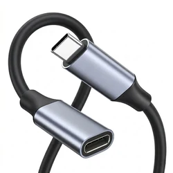 Ultra - Fast 240W USB - C Extension Cable with 4K Video Support - 0.5m(1.64ft) (Gray)