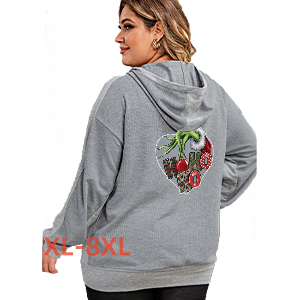 

Plus Size 4xl 5xl 6xl 7xl 8xl Winter Fashion Women's Coat Christmas Print Kurtki Zimowe Damskie Abrigos Dama Winter Outwears