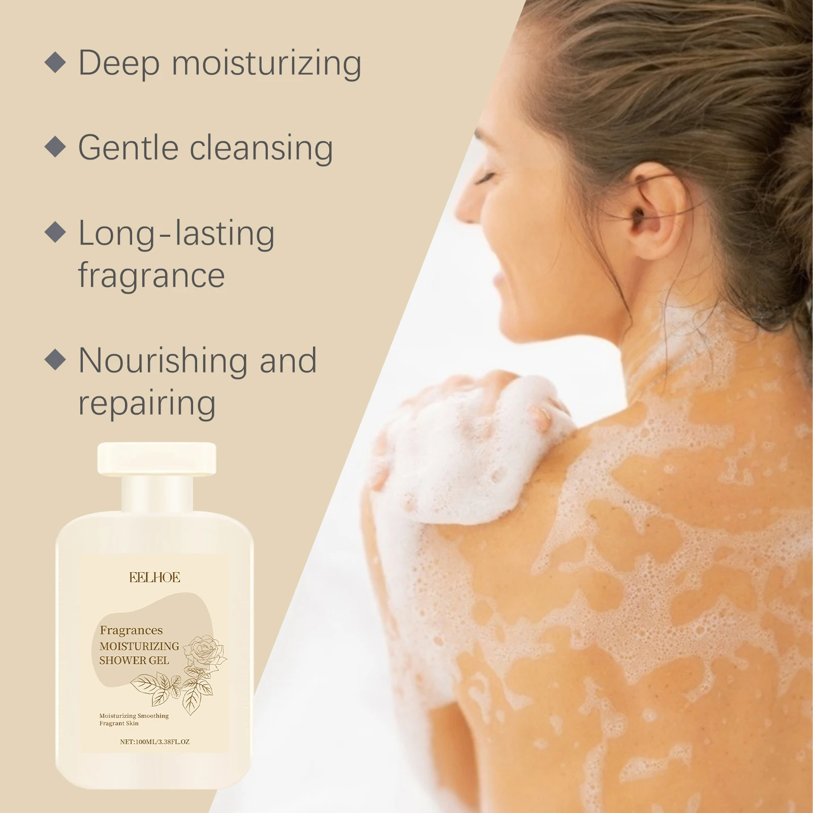Collagen Body Wash Moisturizing Deep Cleansing Shower Gel Long Lasting Fragrance Body Exfoliator Skin Brightening Bath Products