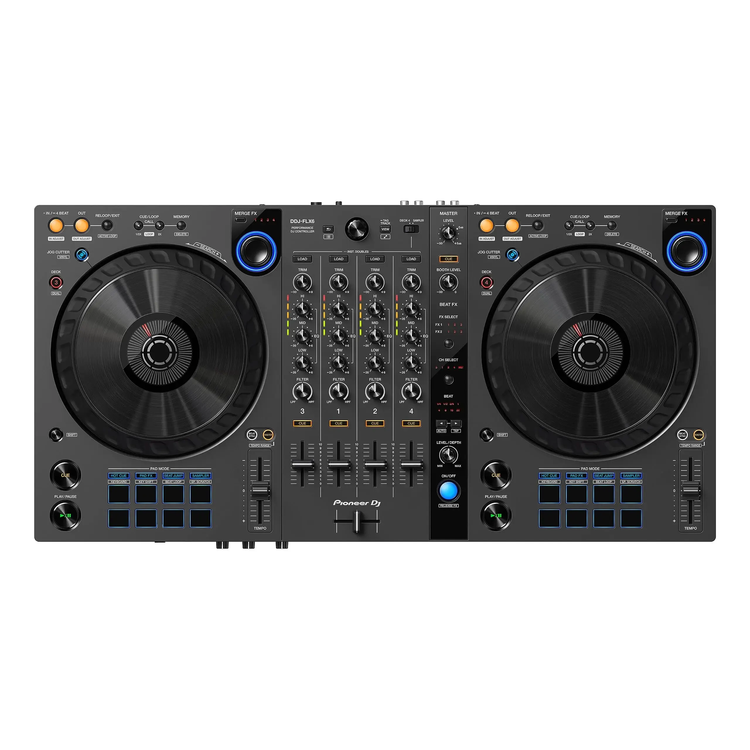 

Большая скидка, распродажа, Pioneer DJ DDJ-FLX6-GT 4-колодный рекламный ящик и контроллер Serato DJ