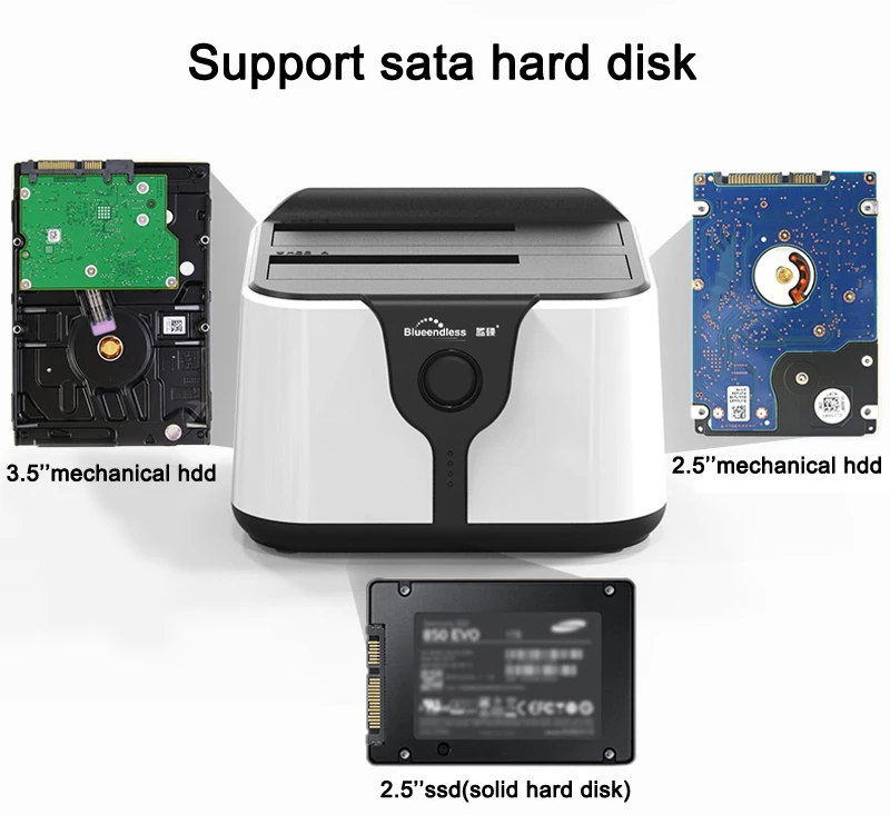 baía dupla ssd caso sata hdd docking station docking station hdd clone duplicador função