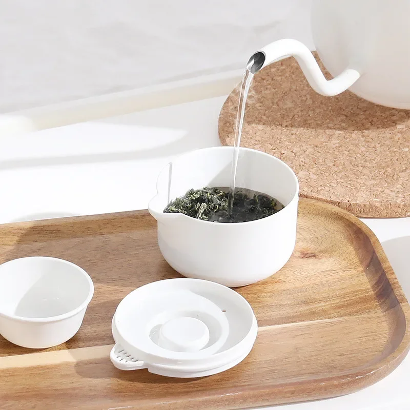 ポータブル旅行カンフー茶セット使い捨てティーポットカップ収納