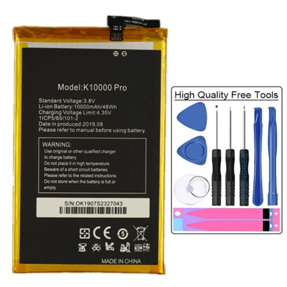 

Original K 10000 Pro Battery For Oukitel K10000 Pro 5.5inch MTK6750T Phone Battery 10000mAh High Quality Replacement Batteries