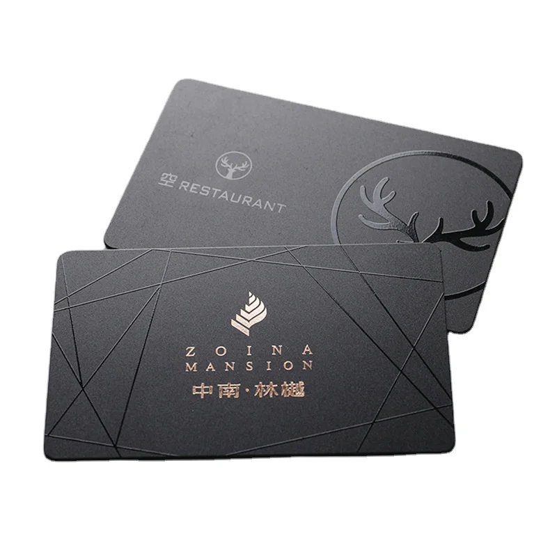 

custom Custom Printing Premium Printable Plastic VIP Card Membership Card CR80 PVC Business Cards with Logo