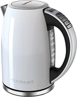 1.7-Liter Stainless Steel Cordless Electric Kettle with 6 Preset Temperatures (White), CPK-17 1