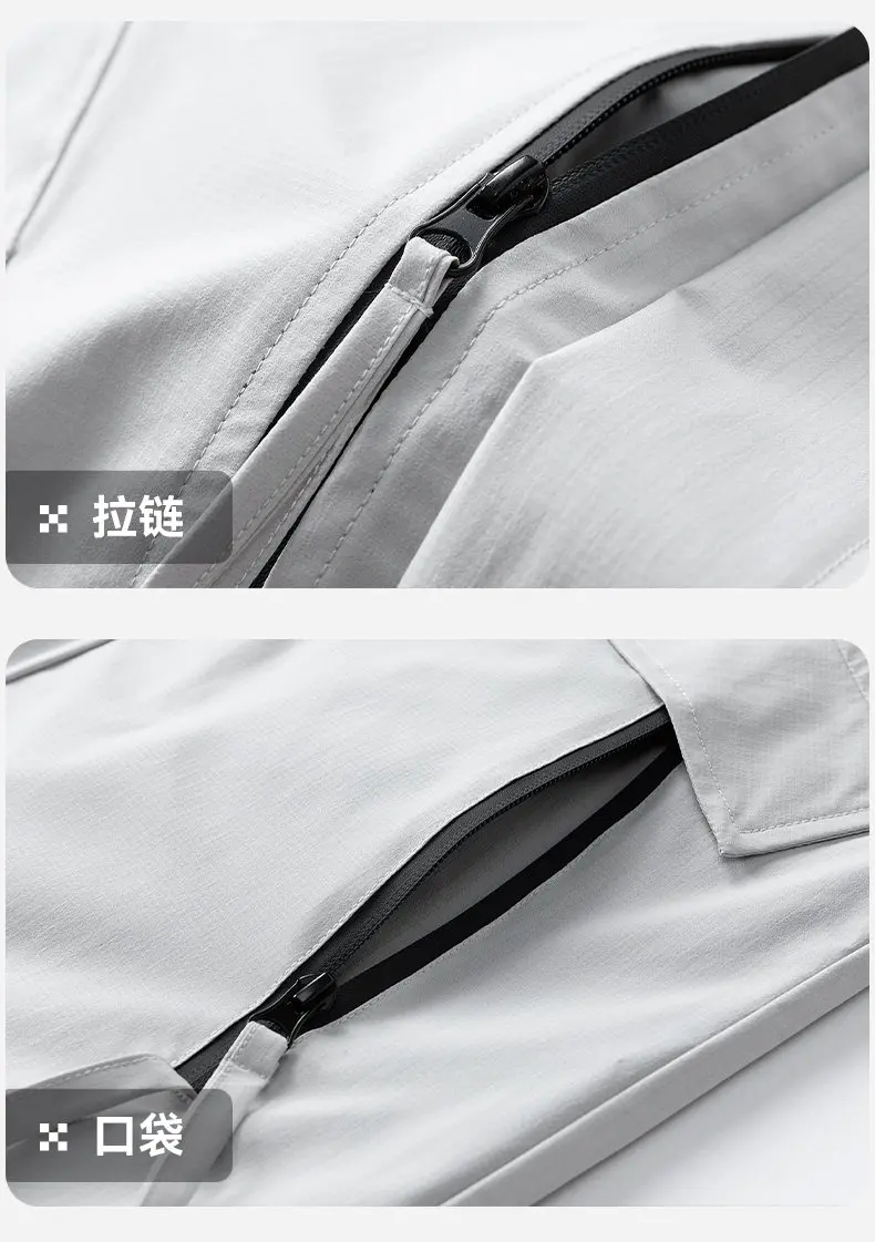 Übergroße L-9XL Mittellange Windbreaker-Jacken 2026 Frühling Herbst Lässige Einfarbige Kapuzenmäntel High-Street-Wear Oberteile Oberbekleidung – Detail 18