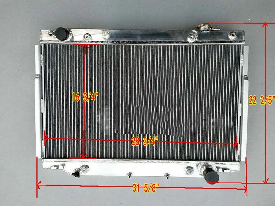

For Lexus LX450 96-97 / Toyota Land Cruiser 93-97 94 95 4.5 L6 Aluminum Radiator