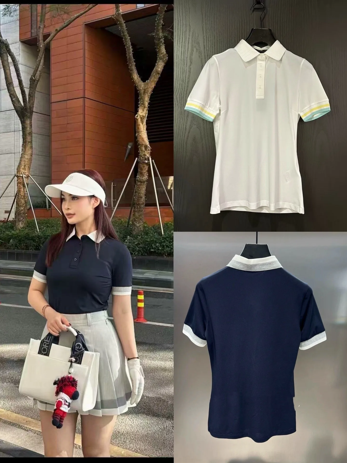 여성용 반팔 골프 티셔츠, 속건성 원단: 다용도, 스타일리시, 통기성, 속건성 ..