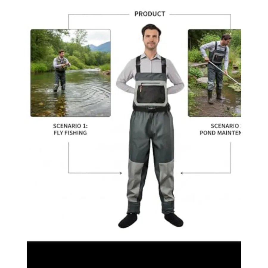 Men's Neoprene Chest Waders 5