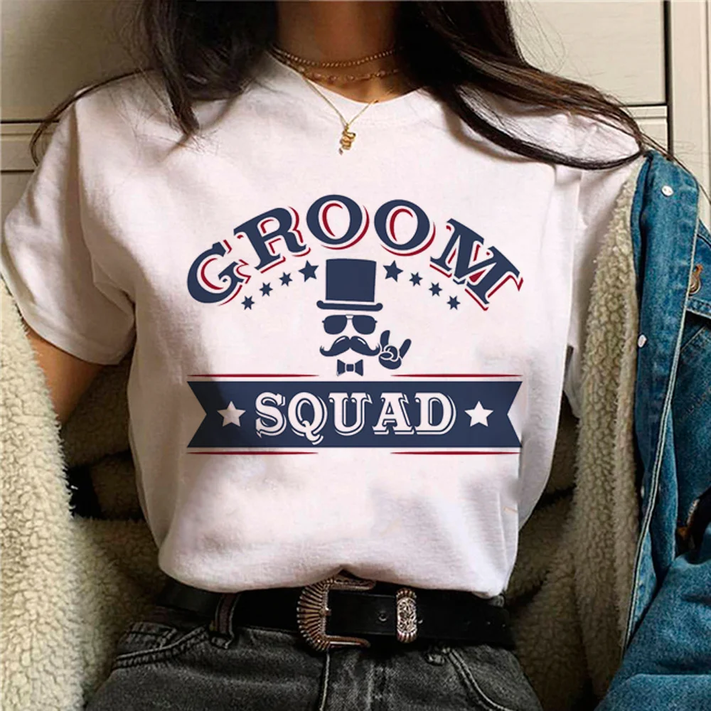 

bachelor party man Groom team Wedding Tee women graphic designer Y2K top girl anime designer manga clothes