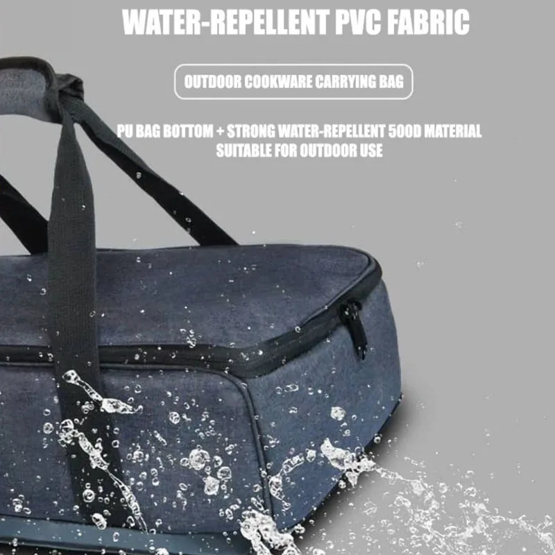 Outdoor Camping Gas Tank Storage Bag Large Capacity Travel Tableware Cookware Organizer