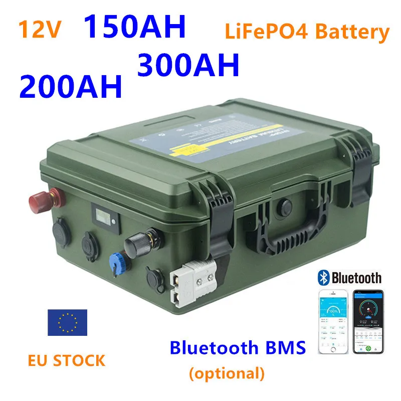12V 150AH 200AH 300AH LiFePo4 Battery 12v lifepo4 battery 150ah 200ah 300ah 12v Lithium Iron Phosphate battery for motor