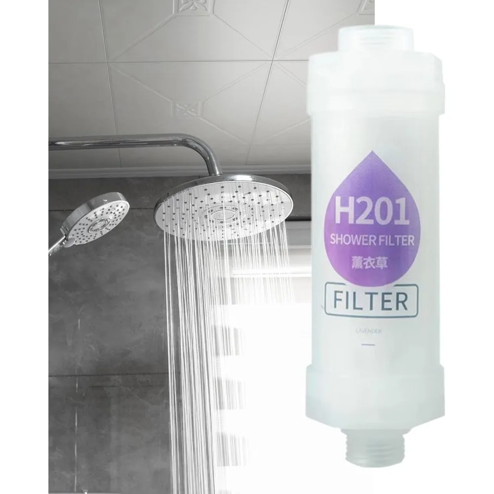 Water Softener, Soft& Improve Hair / Skin Fragrance Chlorine Removal,Bathroom Accessories Scented Shower Head Filter,