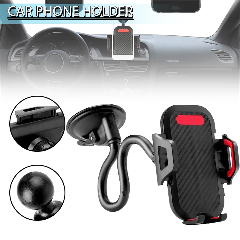 

360 degrees Phone Holder for Car Windshield Mount Cradle Holder Stand Truck Vehicle Carrier Bracket For Smart Mobile Cell Phone