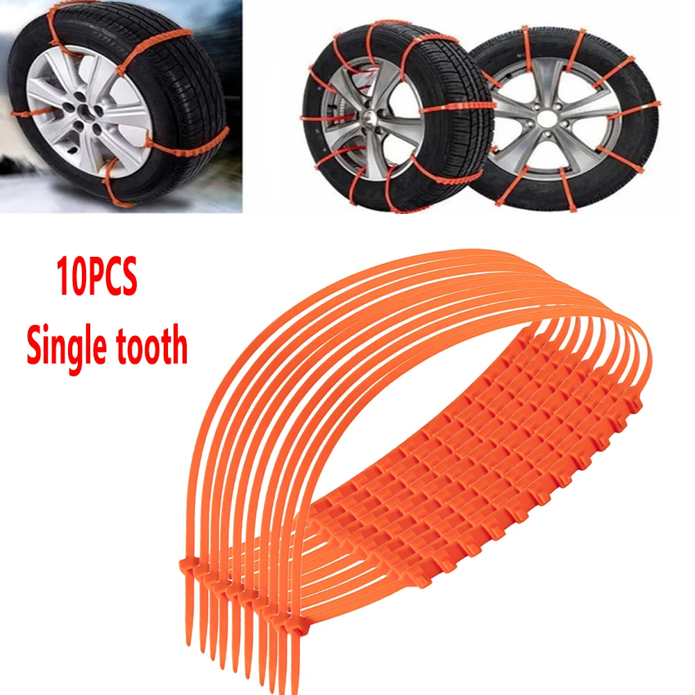 ENOUK 10 Stück Nylon Auto Winterreifen Schneeketten Anti Skid Rad