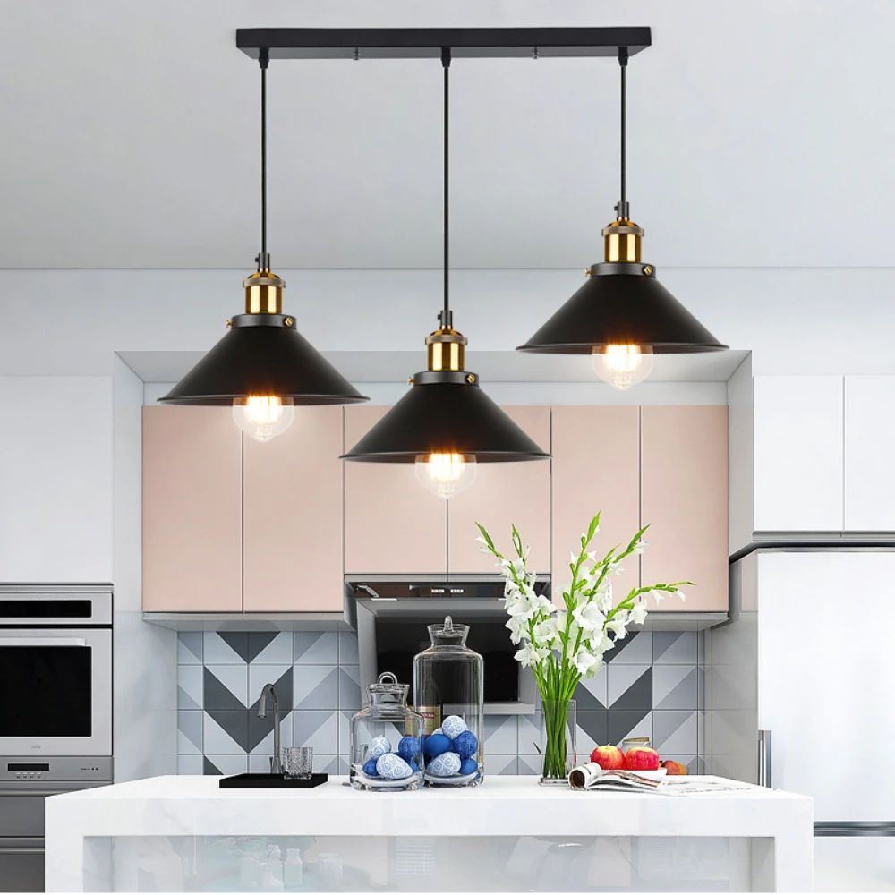 Retro Pendant Light Loft Retro Chandelier Pendant Lamp E27 Industrial Hanging light Edison Home Lighting Living Room Balcony