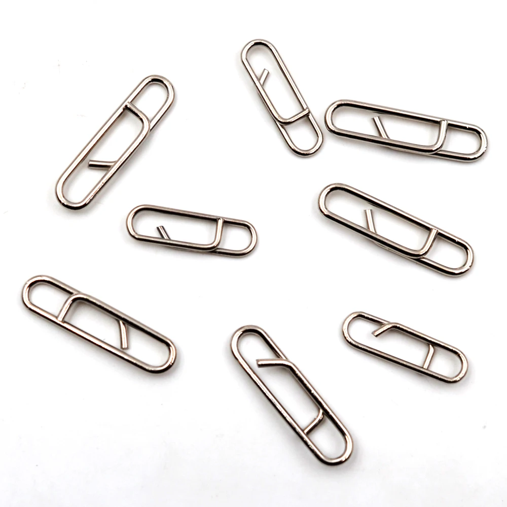 Fishing Safety Snaps Clip Interlock Line Terminal Tackle Angler's Power Clips Carp Rig Accessories 50Pcs