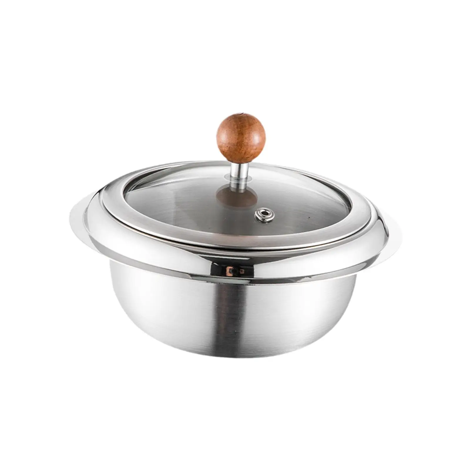 Stainless Steel Mixing Bowl Sturdy 1L Practical Kneading Bowl Serving Bowl for Kitchen Home Restaurant Cooking Meal Prepping