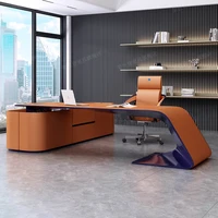 Student European Office Desk Conference Secretary Corner Modern Filing Cabinets Drawers Japanese Mesa De Trabajo Hotel Furniture