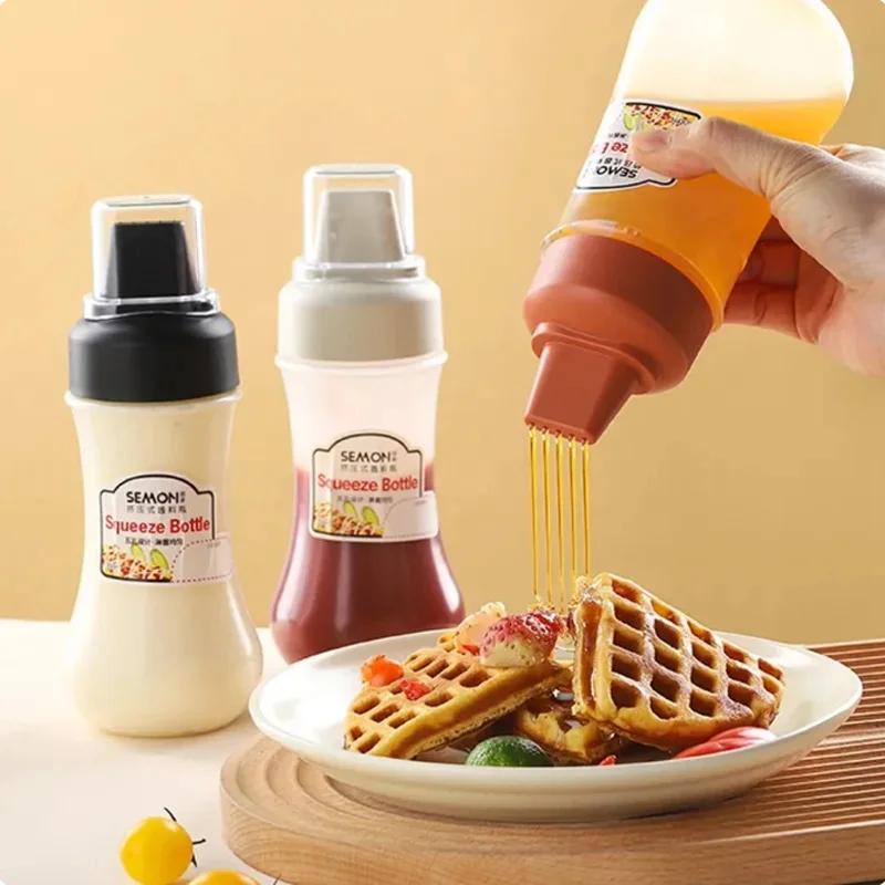 5 Gaten Knijpflessen Kruidenflessen Met Nozzles Ketchup Mayonaise Knijpfles Honing Dispenser Keukenbenodigdheden