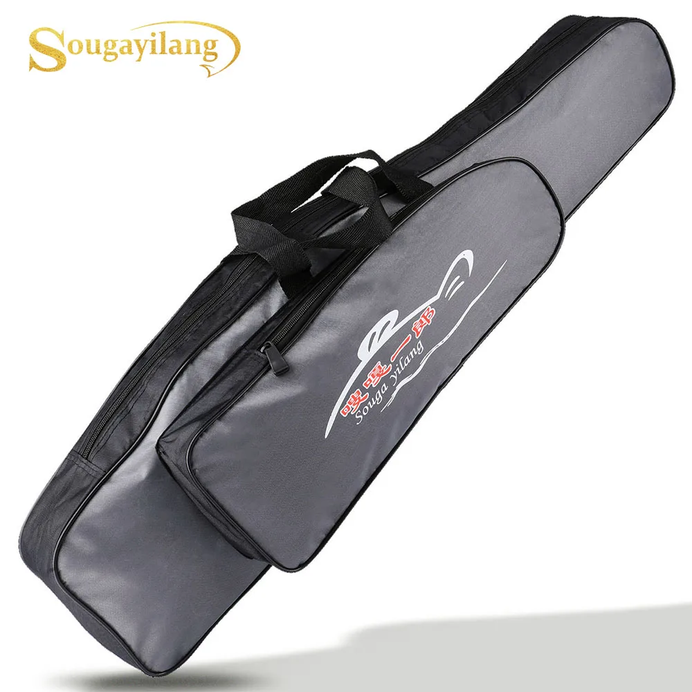 Sac de canne à pêche Sougayilang monocouche portable pour rangement d'équipement de pêche extérieur