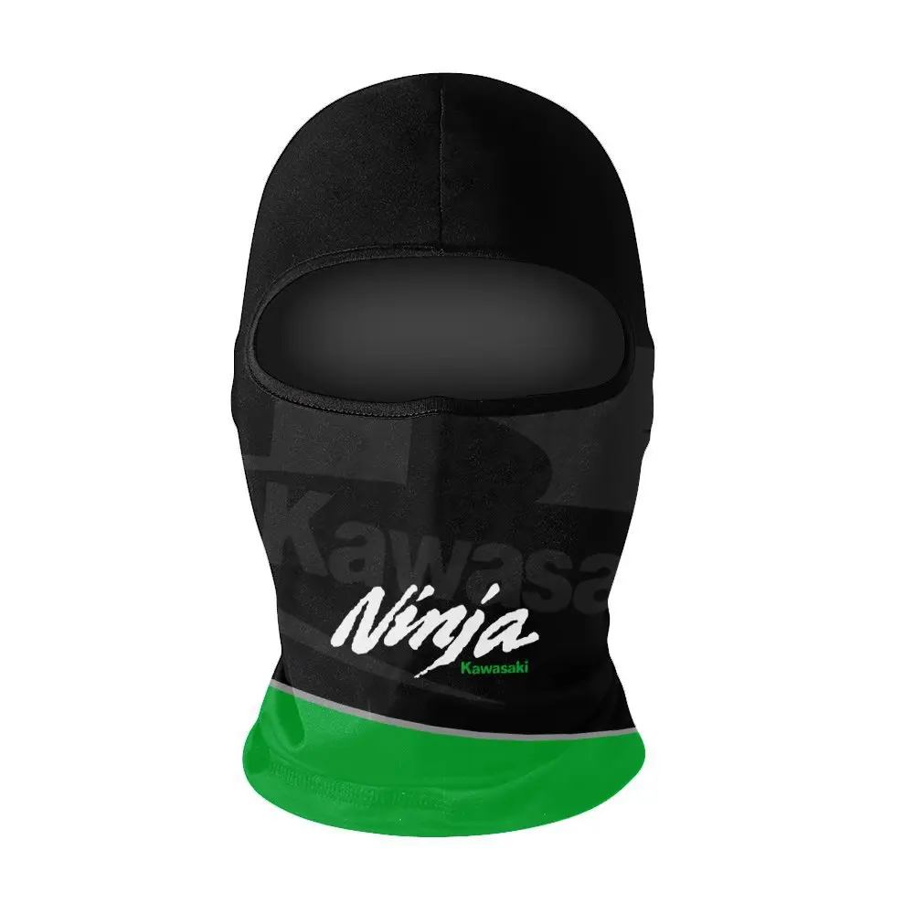 New Kawasaki Bike Ice Silk Head Cover, Motorcycle Sunscreen Mask, Motorcycle Helmet Head Cover 4