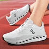 Fashion Cushioning Running Shoes for Men Lightweight Sneakers Breathable Tennis Shoes Non-Slip Sports Casual Walking Footwear