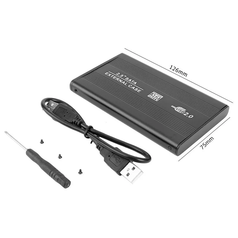 Aluminum USB Type-C External Hard Drive Enclosure with LED Light