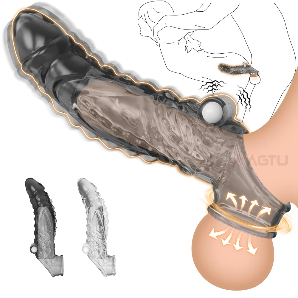 Wiederverwendbare G-punkt Vagina Vibrator Cock Ring Erwachsene Sex Spielzeug Männer Silikon Verzögerung Ejakulation Stärkere Erektion Klitoris ButtPlug Anal 1