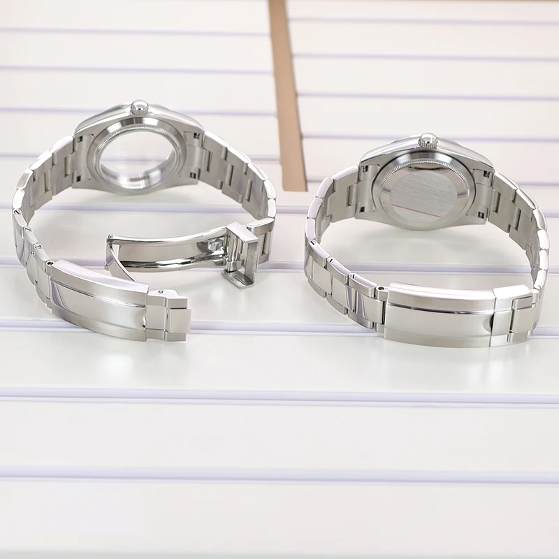 ROUREOX 42MM Saphir-Edelstahl Uhrengehäuse, NH35/NH36 Ersatzgehäuse