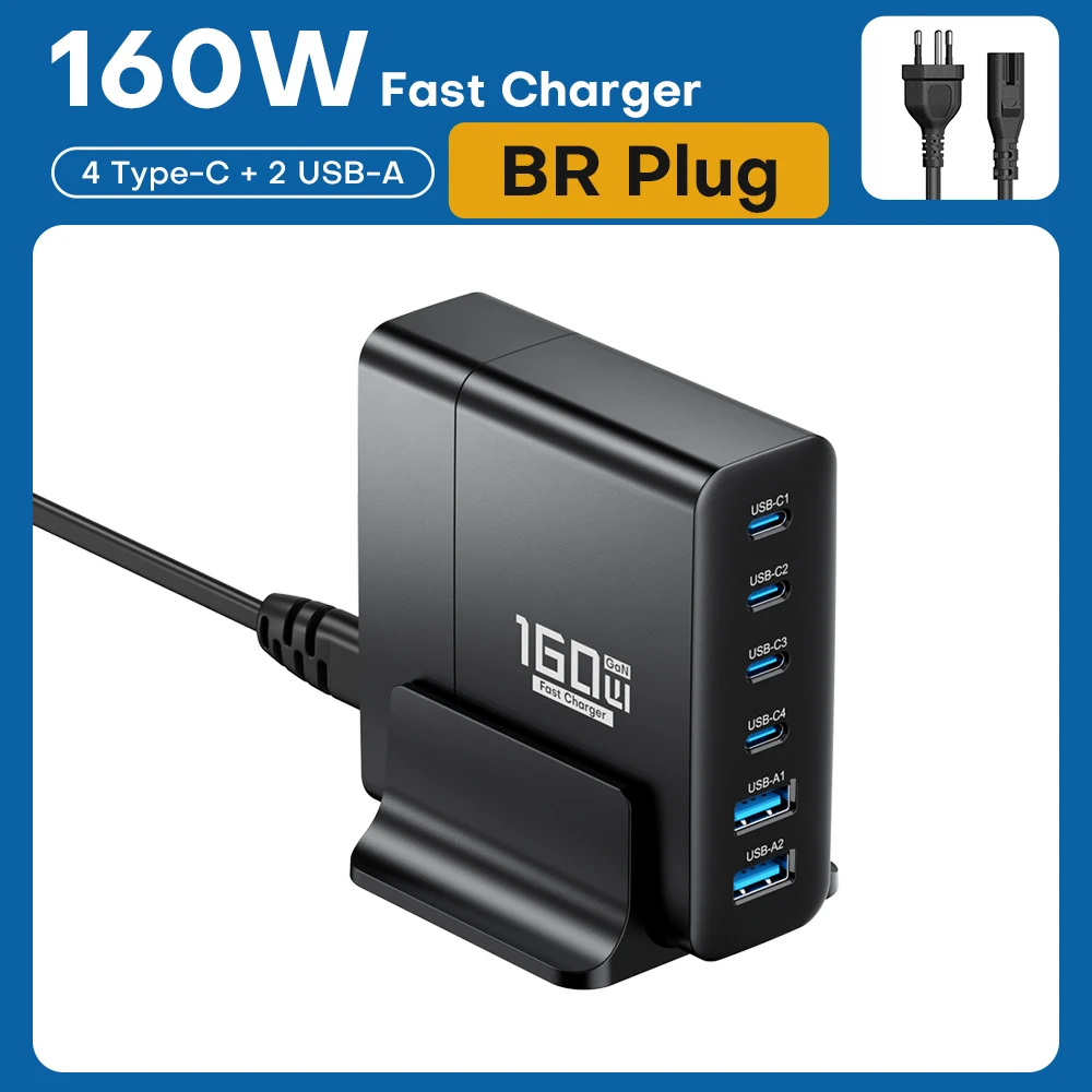 USB desktop surface charger type C, W, GaN, fast charger for iPhone devices, and Xiaomi, and S23, and Macbook, and iPad, and PPS, and PD, and QC4.0, and QC4.0, and Macbook