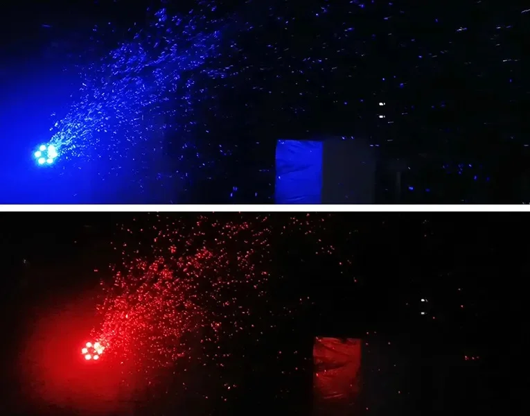 Mini LED 6x4W RGBW Bubble Machine Concert Party Stage Machine  Bubble Machine DM