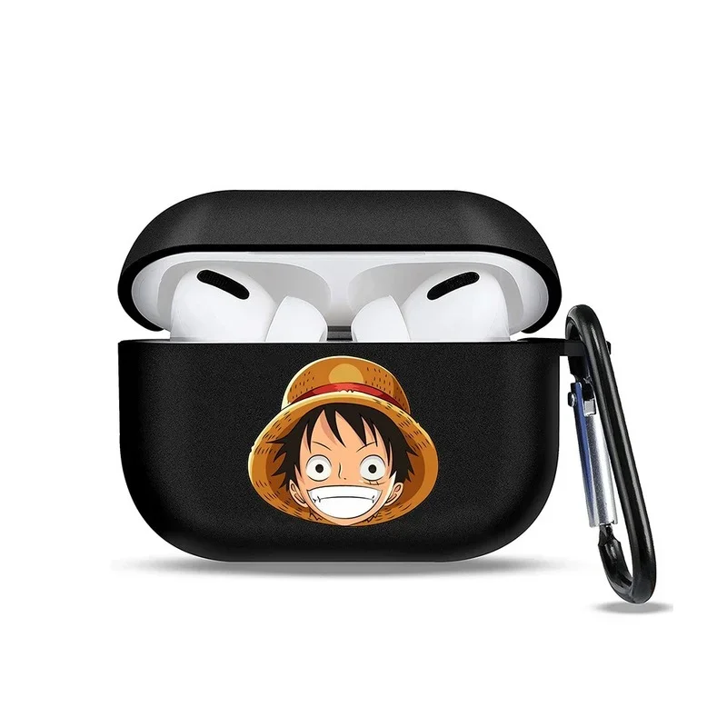 Cartoon Mug Cover One Piece Luffy Silicone Protective Case for AirPods 1 2 3 Pro Zoro Cartoon Print Wireless Bluetooth Earphone Cover for Apple