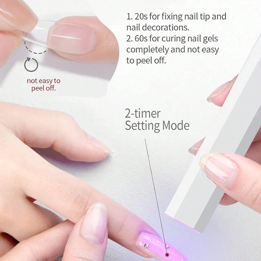 Handheld UV Light for Gel Nails Portable UV Nail Lamp thumbnail 8