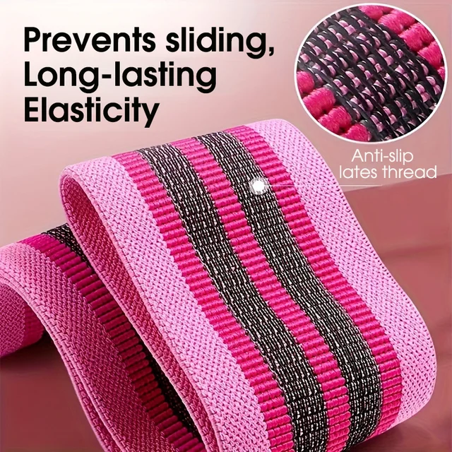 Yoga Resistance Bands 3 Pcs of Stretch Exercise Workout Bands for Women and Man Booty Legs Elastic Pilates Flexbands 3