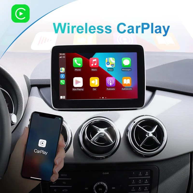 Wireless CarPlay For Mercedes Benz GLK W207 W212 W204 SLS W218 NTG 4.0 NTG4.5 NTG5.0 Car Play Android Auto Mirror Rear Camera