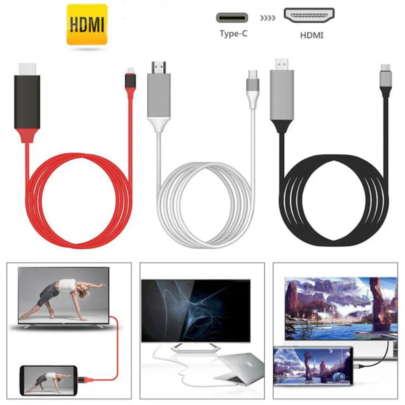 USB C HDMI ȣȯ  ̺,  PC ƺ  Ʈ º ȭ̿, USB 3.1 HDMI  ̺, CŸ 4K
