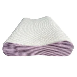 Breathable TPE Neck Support Pillow - Washable and Pressure-Free Latex Comfort Pillow - 52x35cm (With pillowcases)