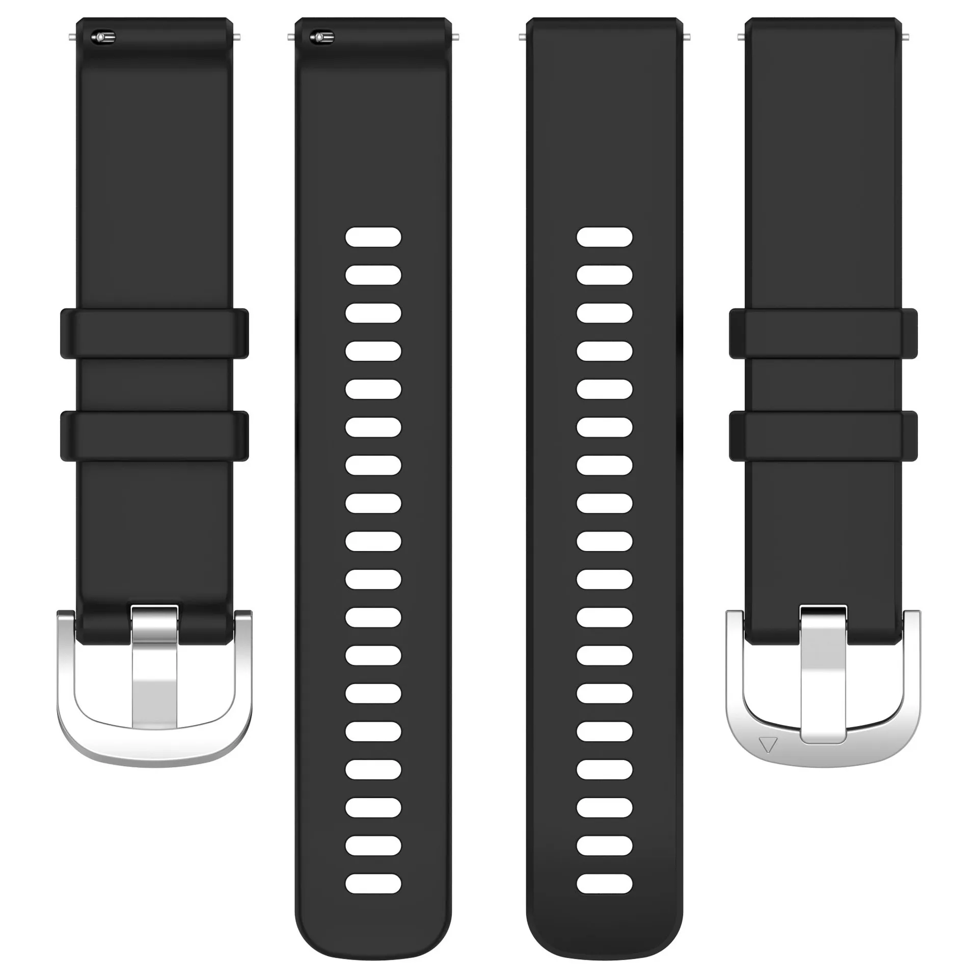 Versatile Silicone Watch Straps - Available in Multiple Sizes (18mm, 20mm, 22mm)