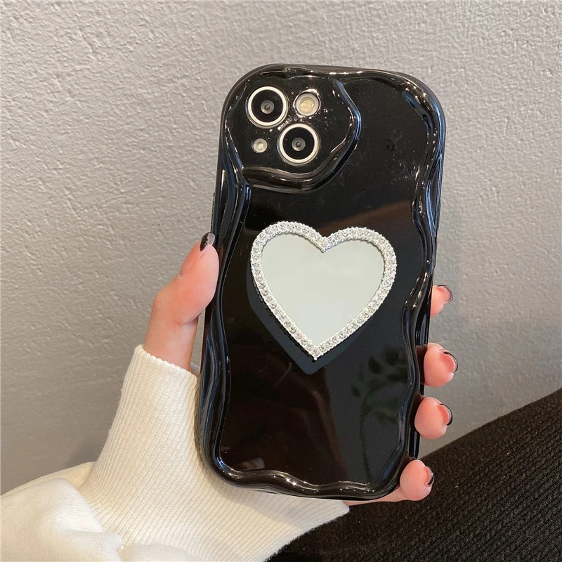 Shockproof Phone Case With Diamond Finish For Apple Iphone Models_voghion.com
