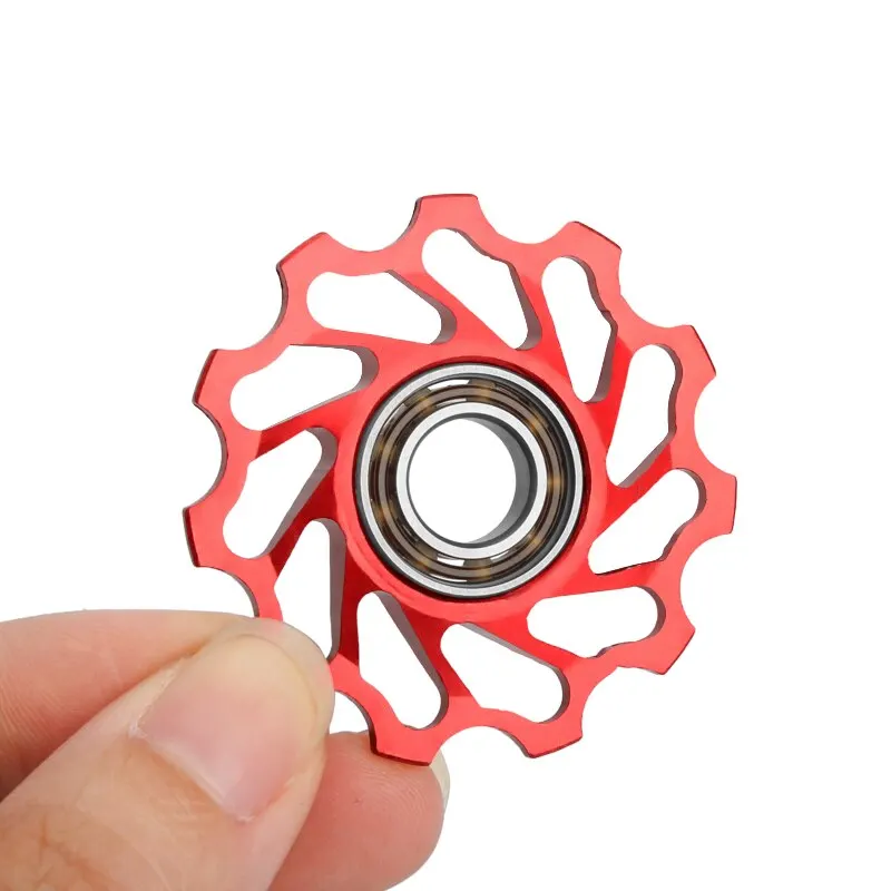 Rider ace fahrrad keramik heckdere pulley rad al7075 11t führungs lager jockey rolle für rennrad 4mm 5mm 6mm mtb teil – Detail 6