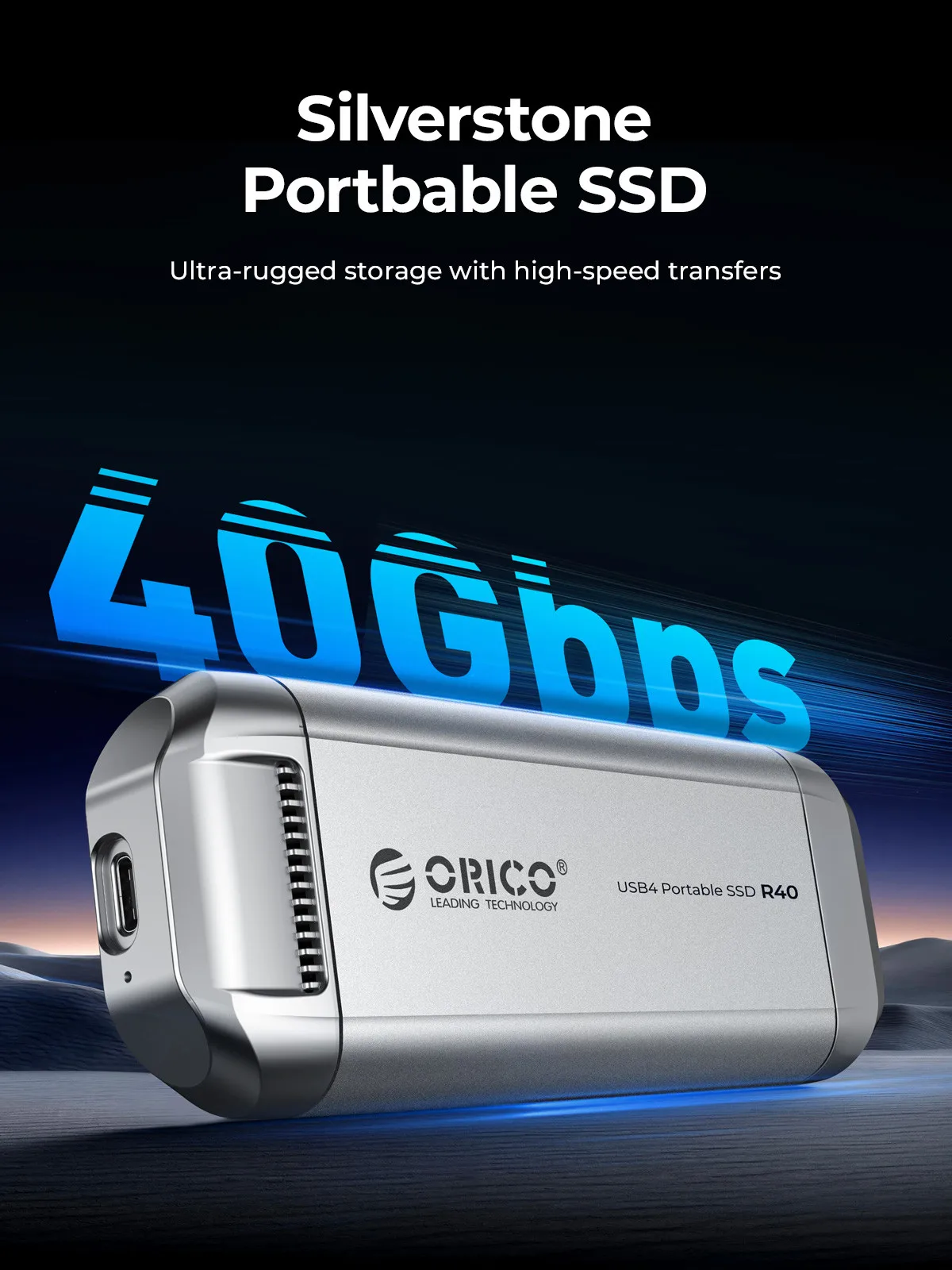 ORICO Silverstone ޴  ָ Ʈ ̺, C Ÿ ˷̴ ձ PSSD  ð ǳ, 3500 MB/s, 4TB, 2TB, 1TB