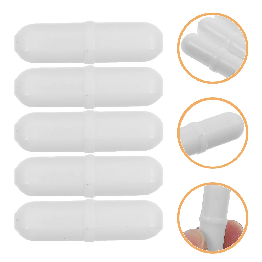 

5 Pcs Magnetic Stirrer Rod High Temperature Resistance Ptfe White Bar Laboratory
